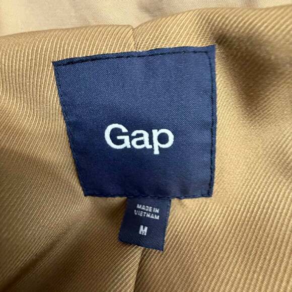 Gap Women's Medium Tan Double-Breasted Belted Trench Coat - Picture 2 of 14